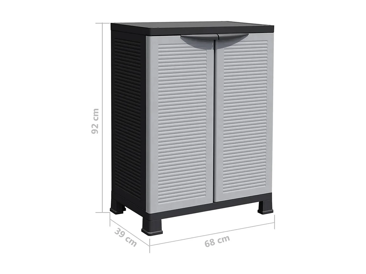 Armoire en plastique 68x39x92 cm