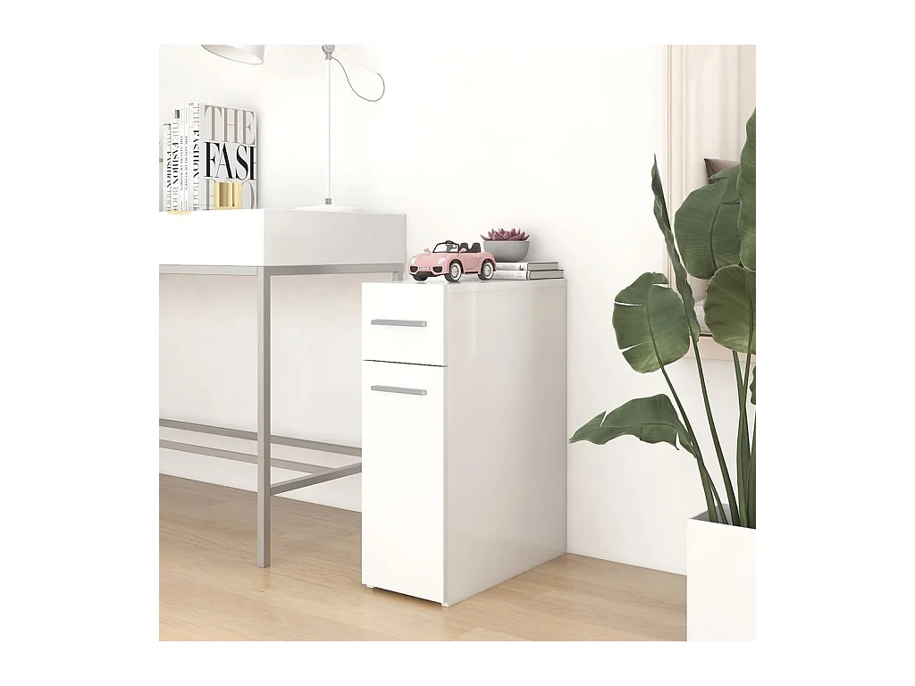 Armoire d'apothicaire Blanc 20x45,5x60 cm Bois d’ingénierie