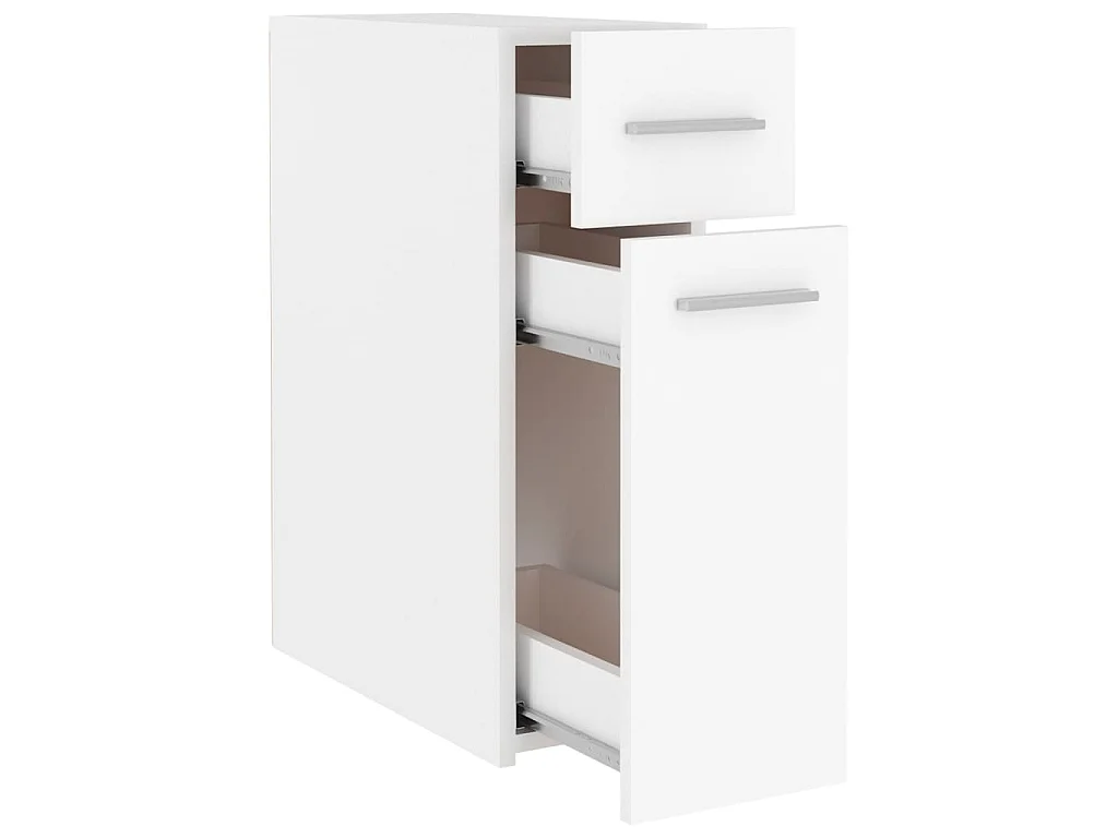 Apothekerskast 20x45,5x60 cm bewerkt hout wit