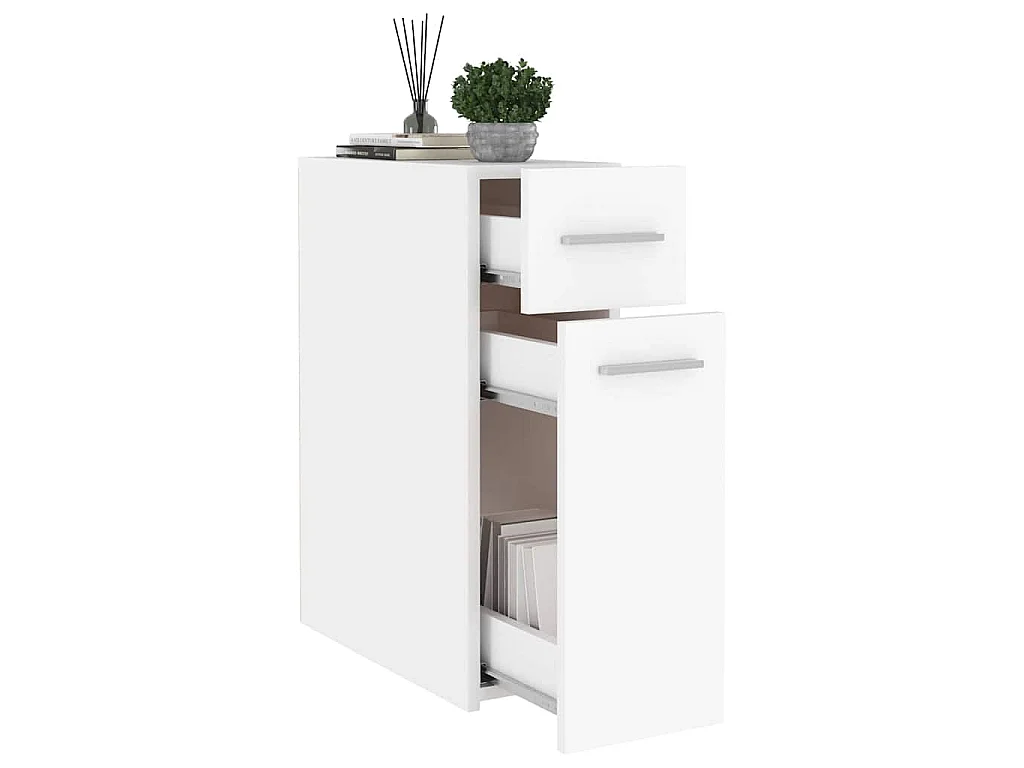 Armoire d'apothicaire Blanc 20x45,5x60 cm Bois d’ingénierie