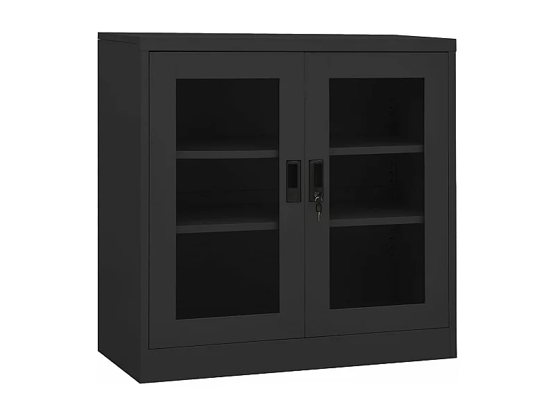 Büroschrank Anthrazit 90x40x90 cm Stahl