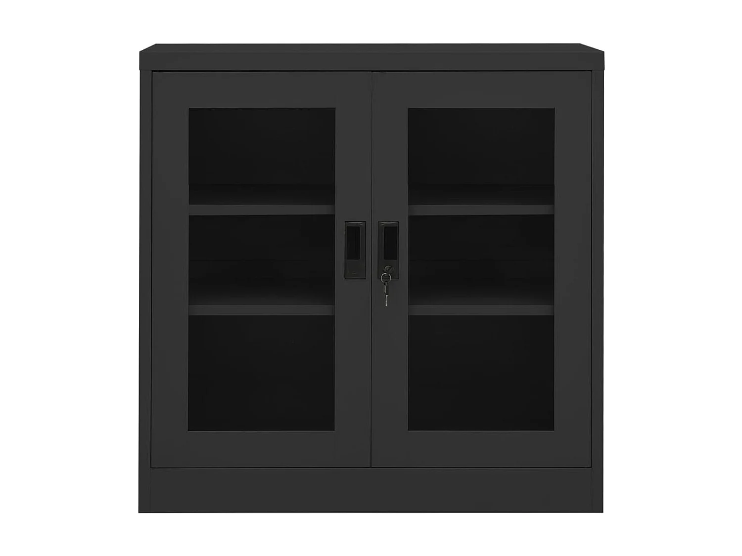 Armário de escritório 90x40x90 cm aço antracite