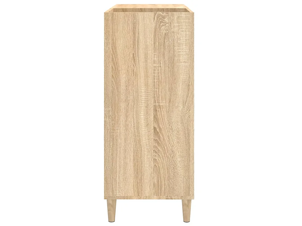 Mobile Porta Dischi Rovere Sonoma 84,5x38x89 Legno Multistrato