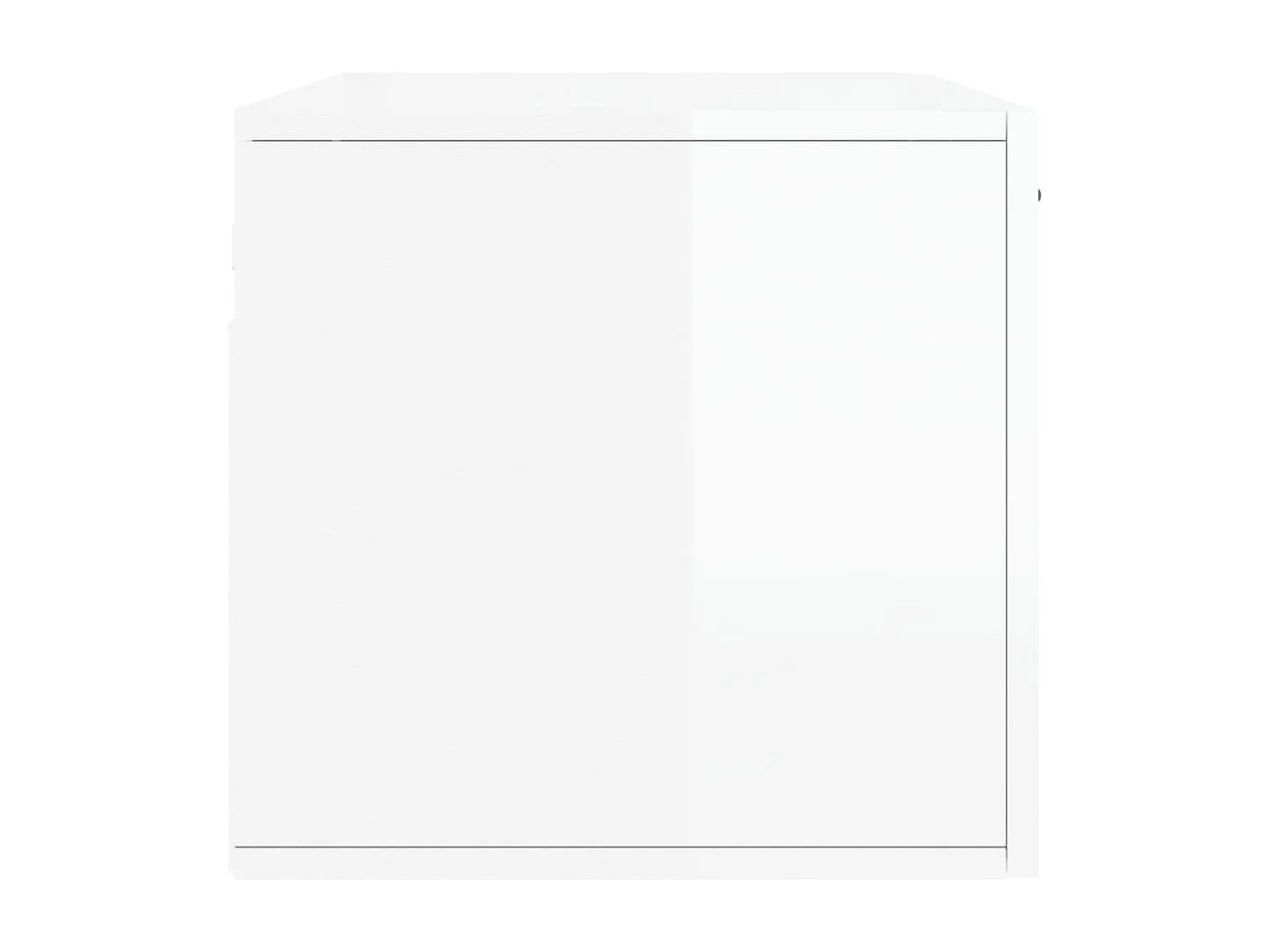 Wandschrank Hochglanz-Weiß 80x36,5x35 cm Holzwerkstoff