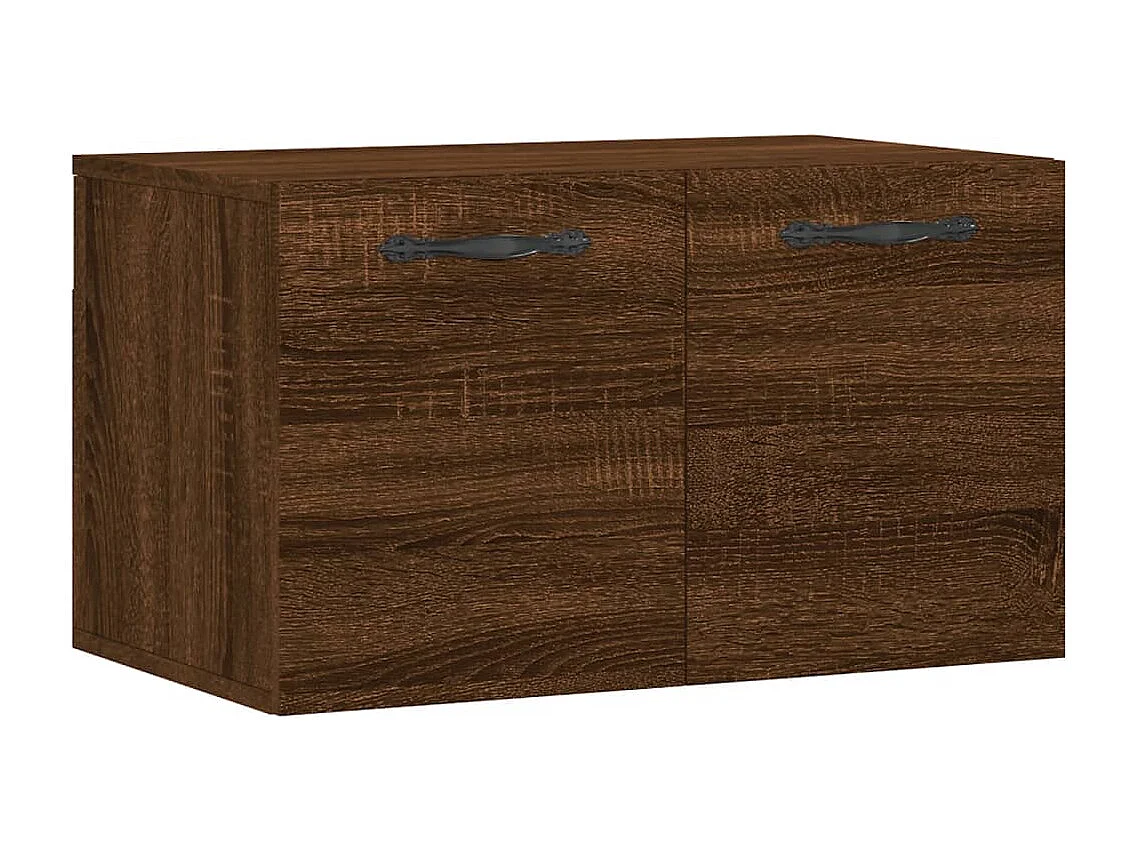 Armario de pared madera ingeniería marrón roble 60x36,5x35 cm