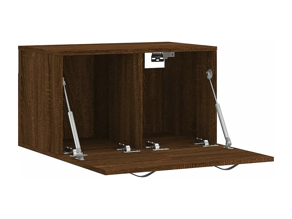Armario de pared madera ingeniería marrón roble 60x36,5x35 cm