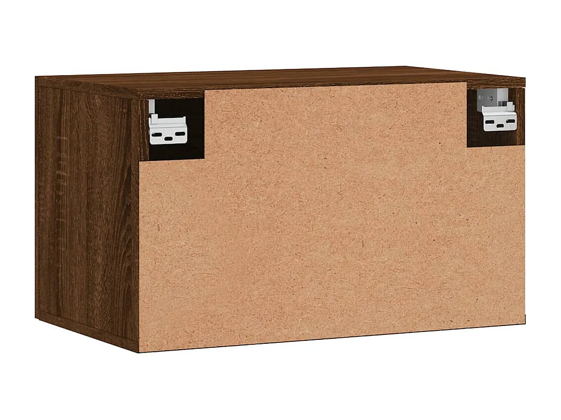 Armario de pared madera ingeniería marrón roble 60x36,5x35 cm
