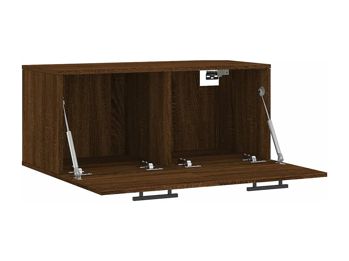 Armário parede 80x36,5x35cm derivados madeira carvalho castanho