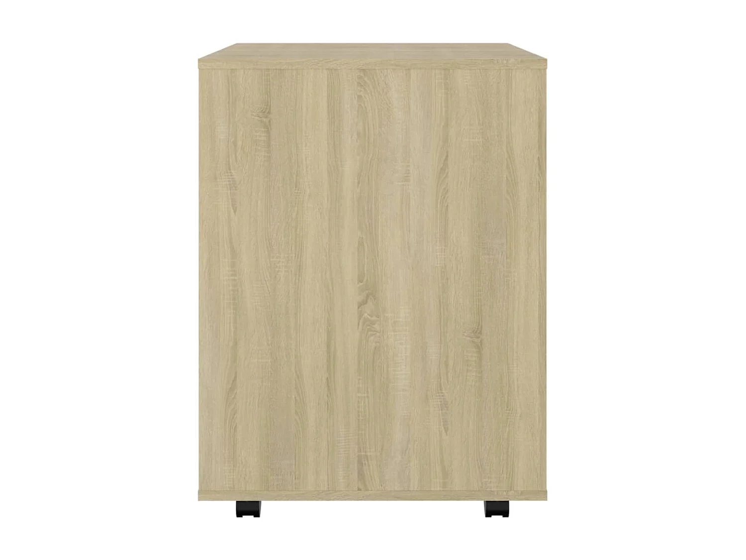 Armario con ruedas madera contrachapada roble Sonoma 60x53x72cm