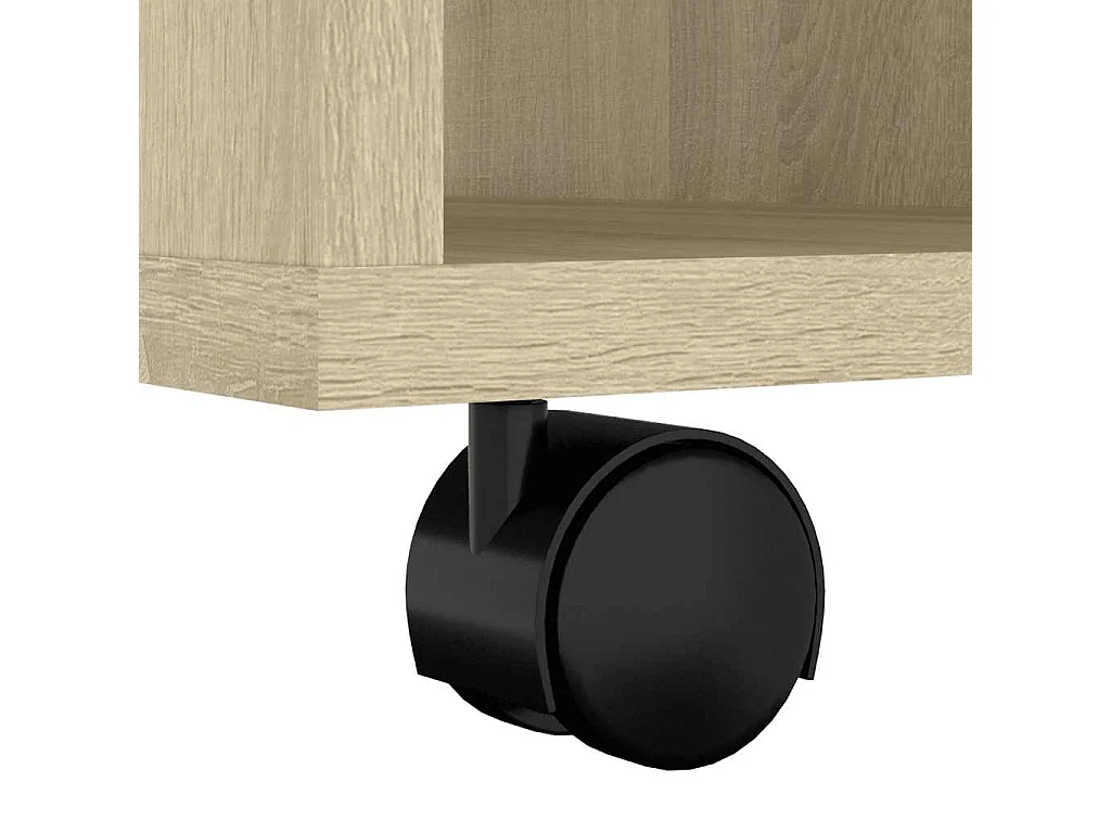 Armoire à roulettes Chêne Sonoma 60x53x72 cm Bois d'ingénierie