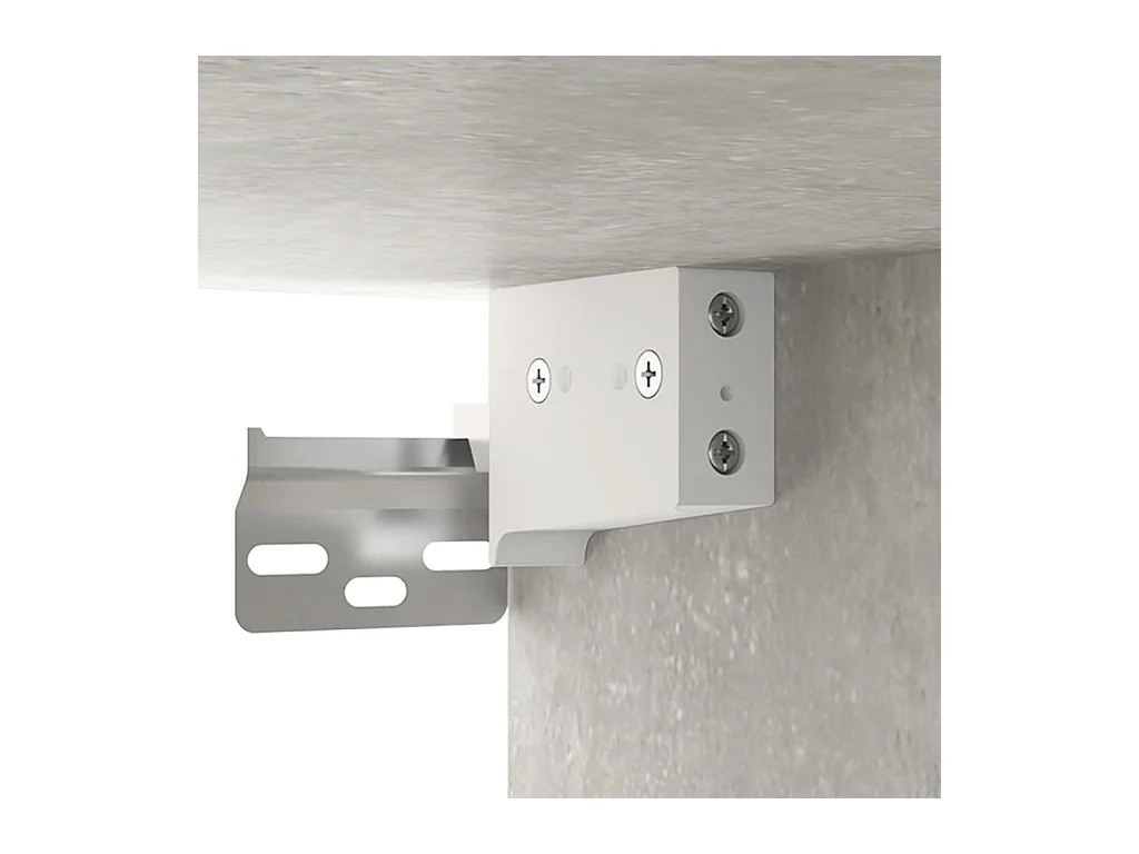 Armario colgante madera de ingeniería gris hormigón 35x34x90 cm