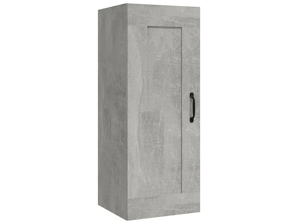 Hängeschrank Betongrau 35x34x90 cm Holzwerkstoff