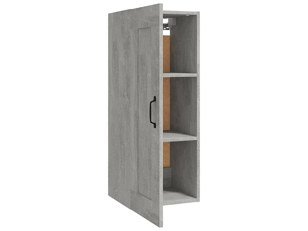 Hängeschrank Betongrau 35x34x90 cm Holzwerkstoff