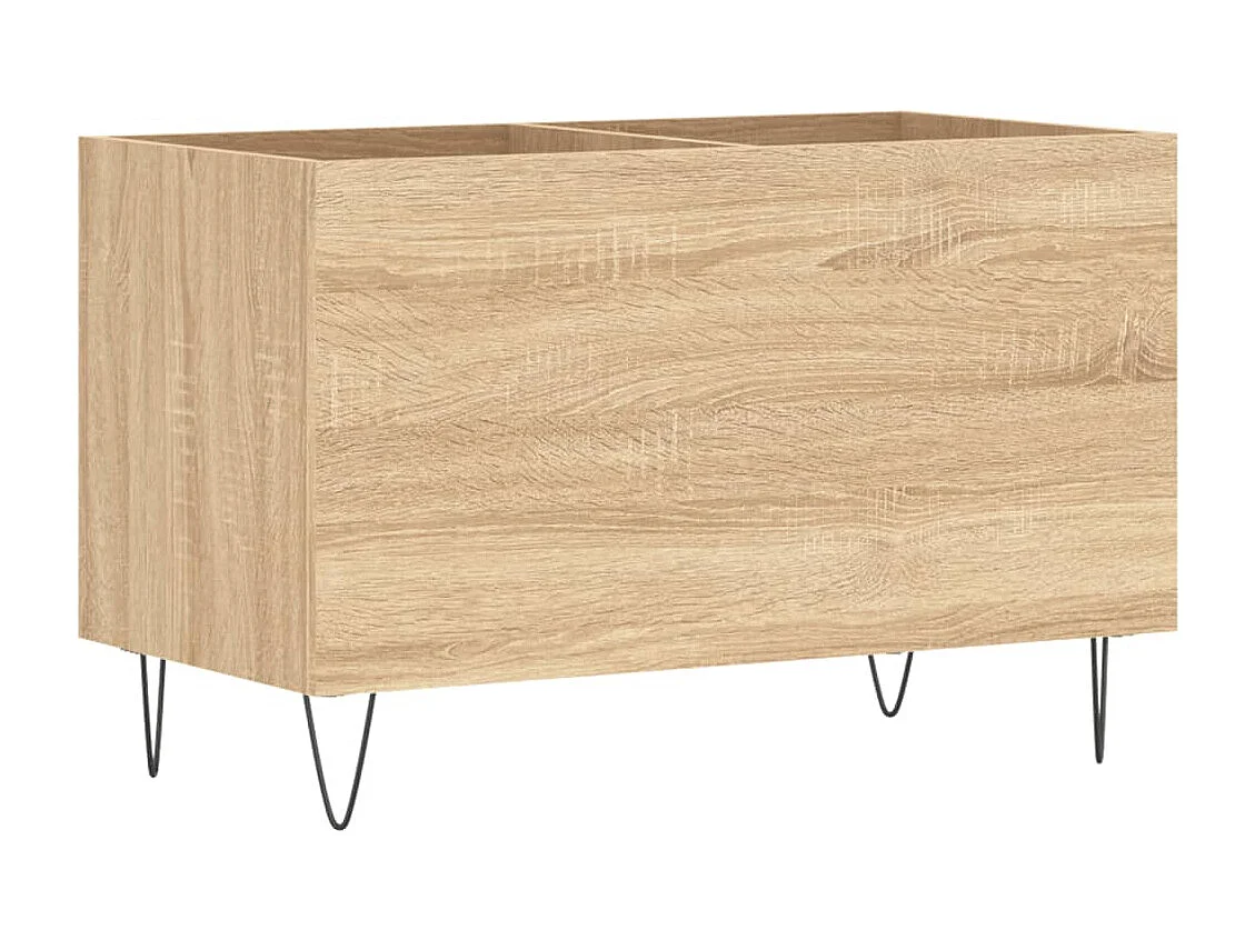Mobile Porta Dischi Rovere Sonoma 74,5x38x48 Legno Multistrato