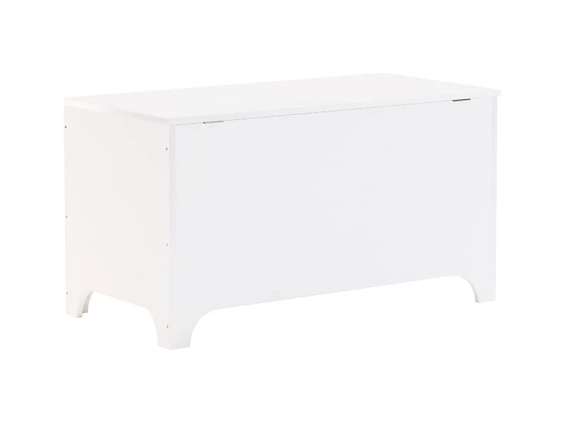 Opbergbox met deksel RANA 100x49x54 cm massief grenenhout wit