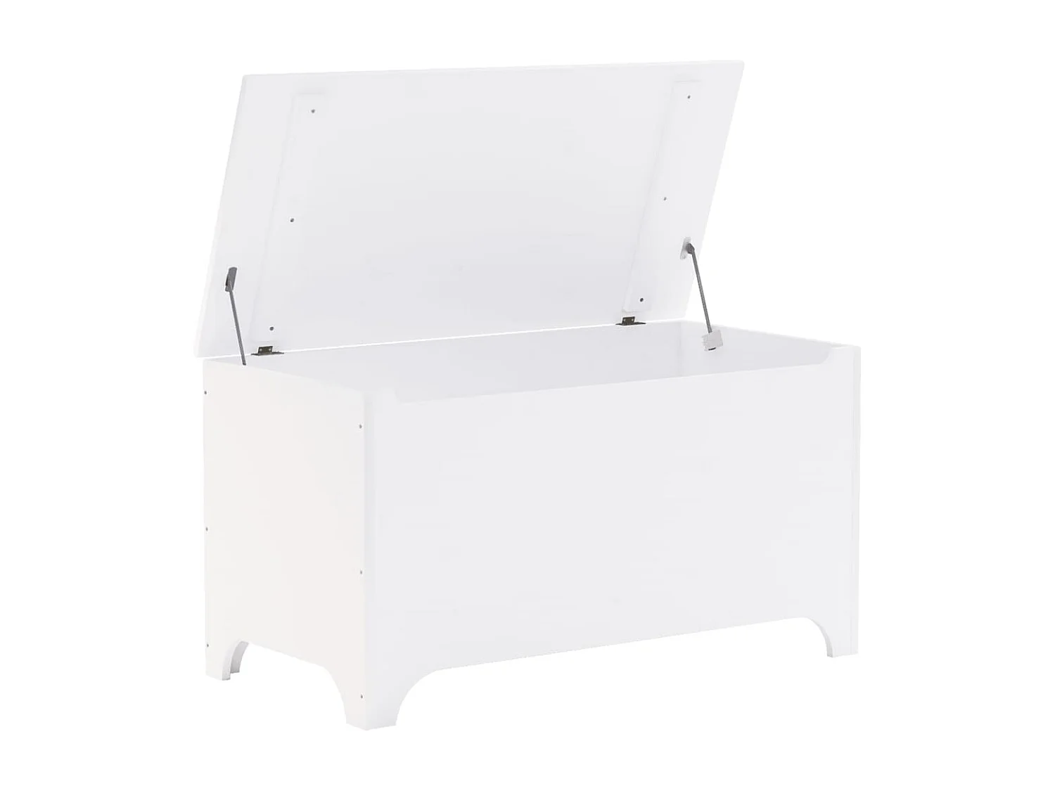 Boîte de rangement avec couvercle RANA blanc bois massif de pin