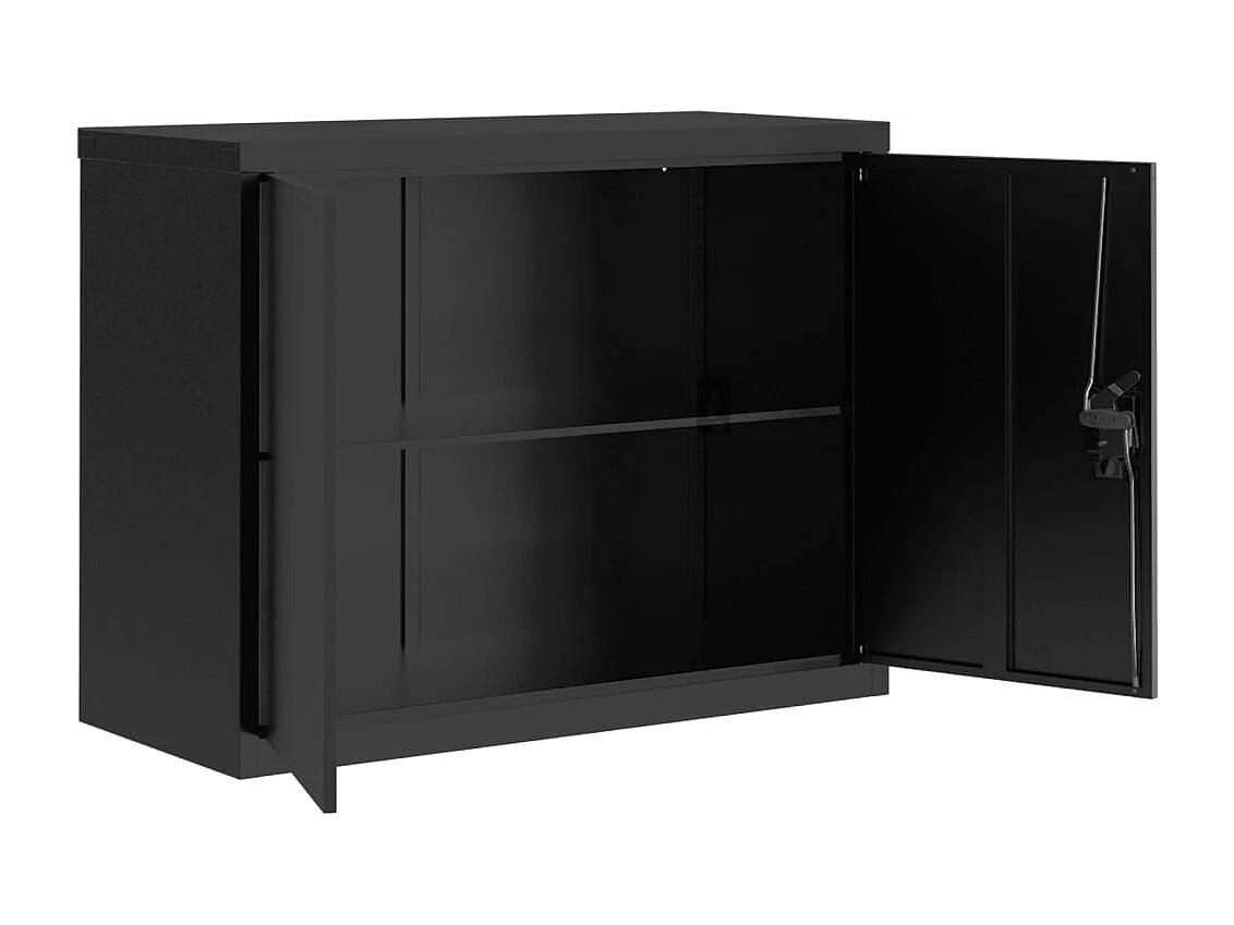 Classeur noir 90x40x110 cm acier
