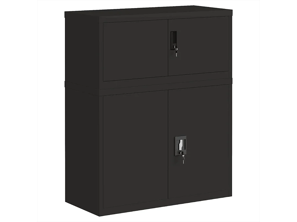 Classeur noir 90x40x110 cm acier