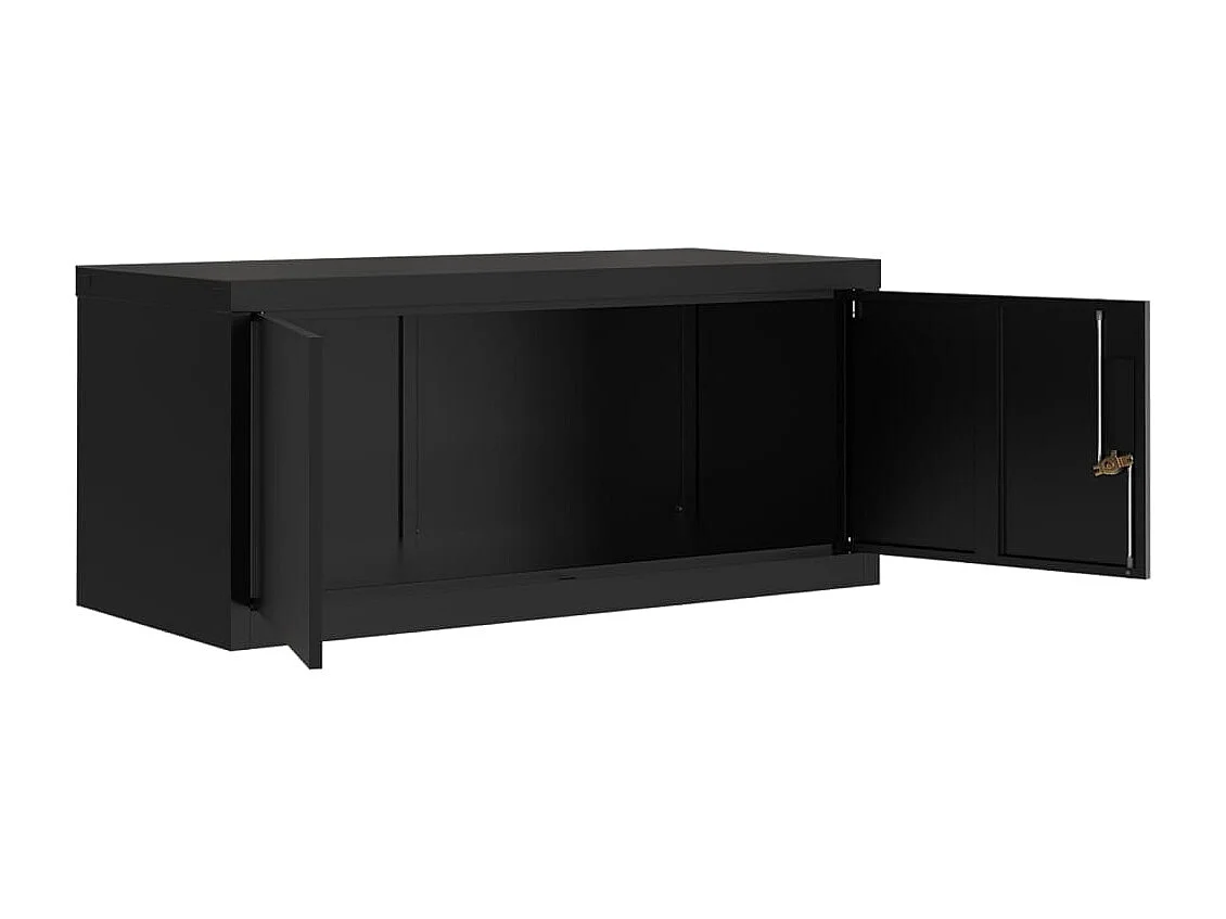 Classeur noir 90x40x110 cm acier