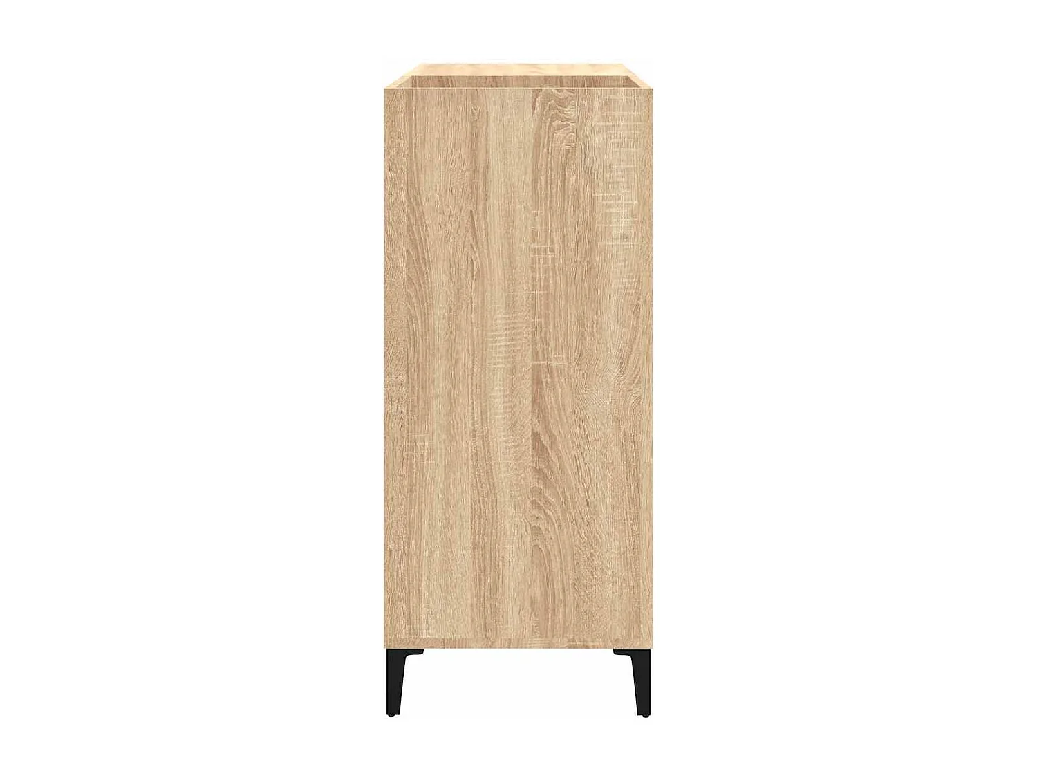 Platenkast 84,5x38x89 cm bewerkt hout sonoma eikenkleurig