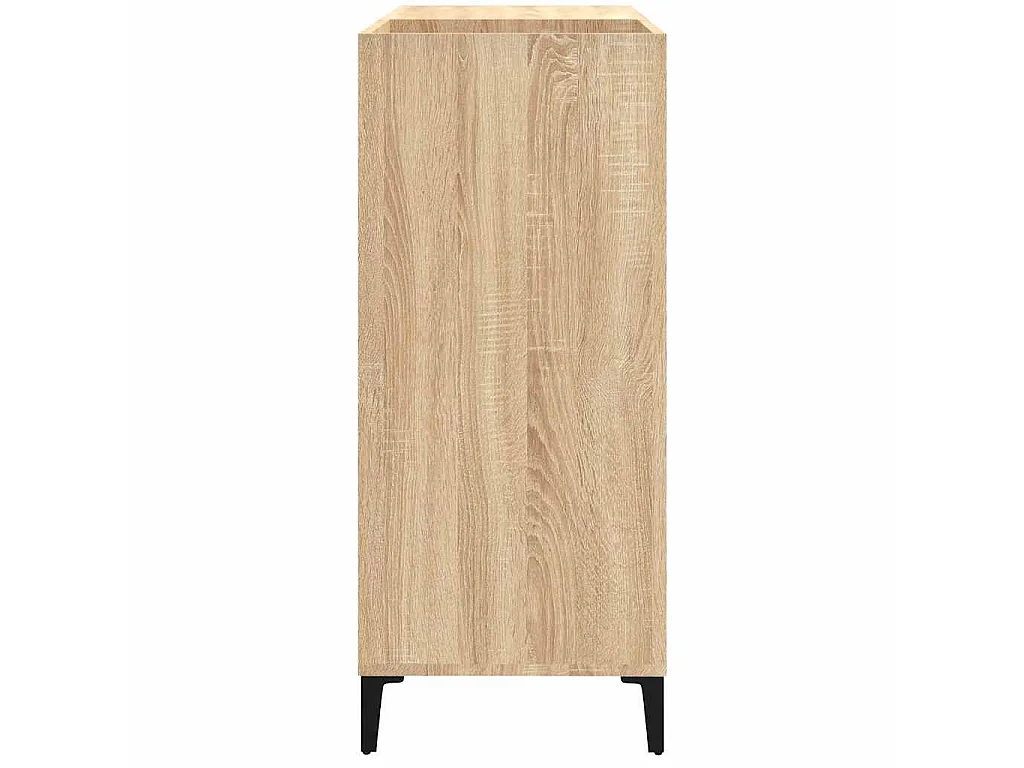 Armário p/ discos 84,5x38x89 cm deriv. madeira carvalho sonoma