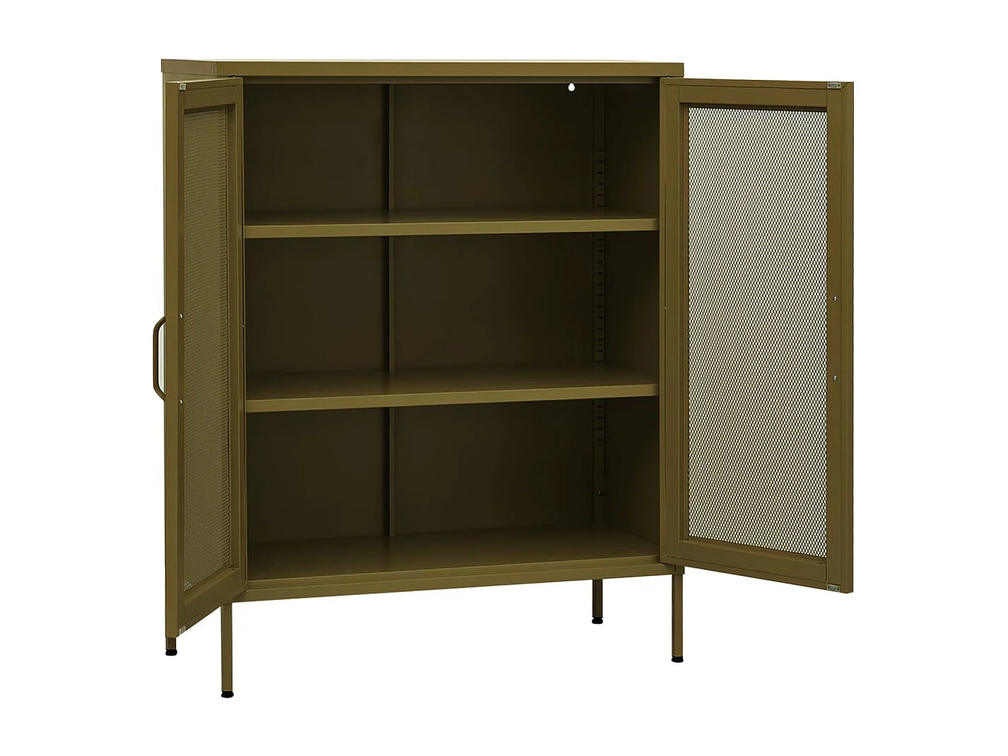 Armoire de rangement Vert olive 80x35x101,5 cm Acier