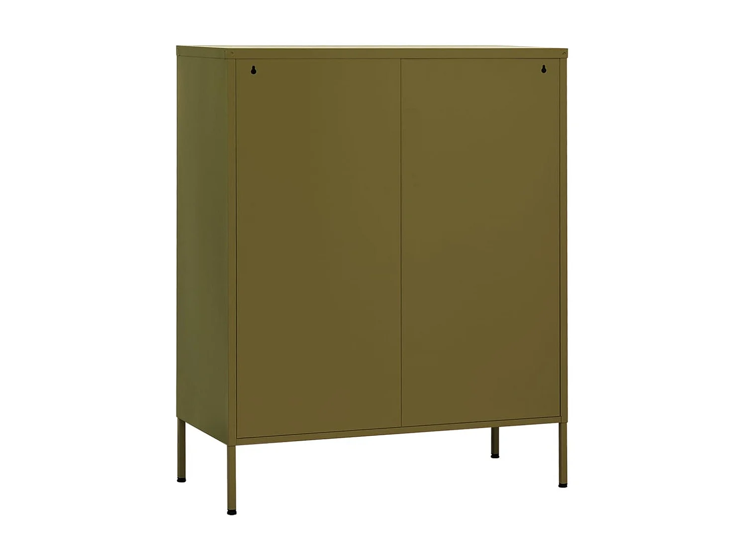 Armoire de rangement Vert olive 80x35x101,5 cm Acier
