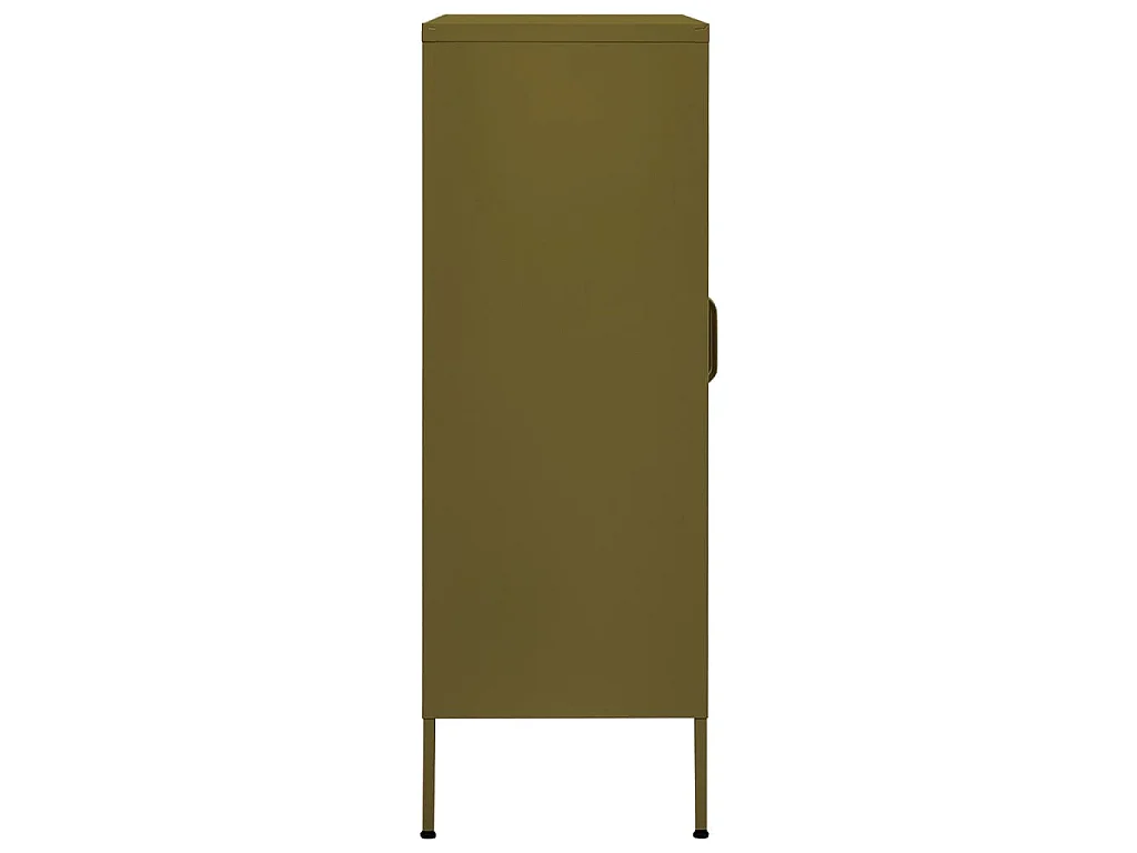 Armoire de rangement Vert olive 80x35x101,5 cm Acier