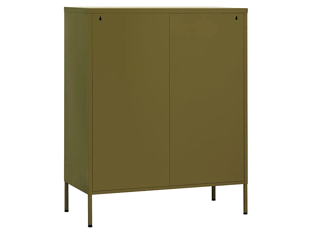 Armoire de rangement Vert olive 80x35x101,5 cm Acier