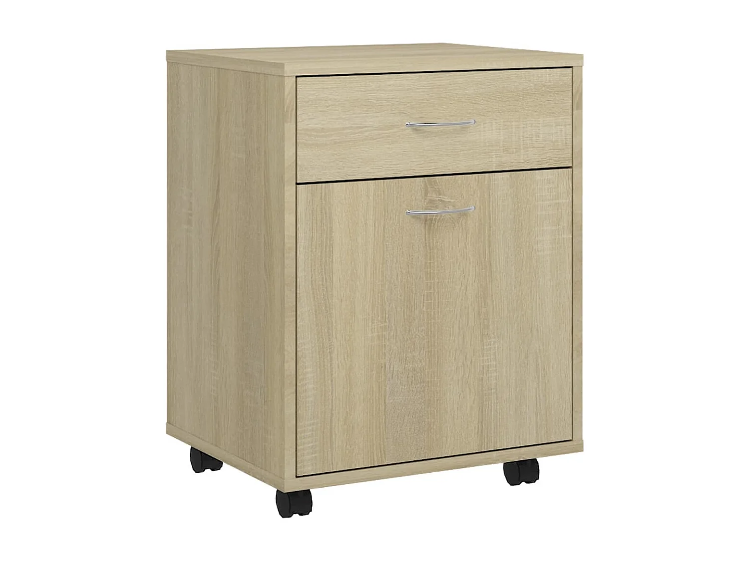 Armoire à roulettes Chêne sonoma 45x38x54 cm Bois d’ingénierie
