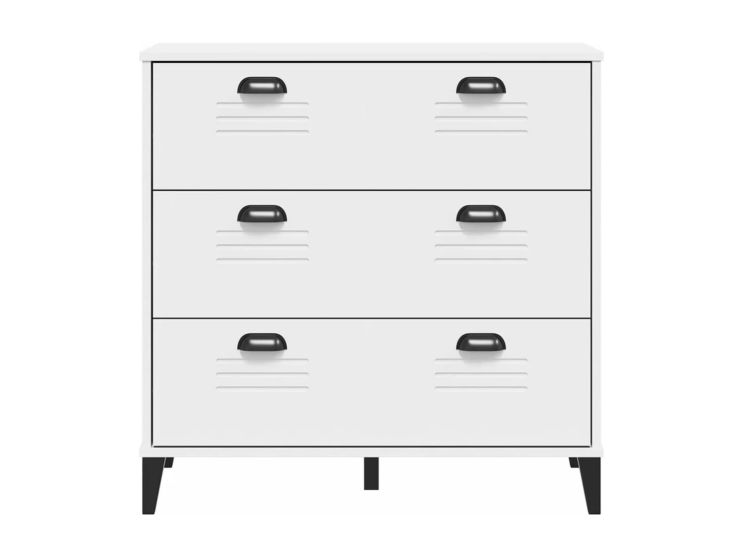 Commode VIKEN blanc bois d'ingénierie