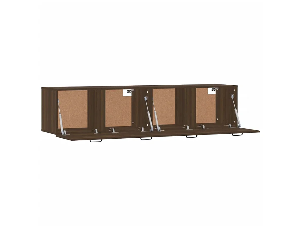 Armoires murales 2pcs Chêne brun 60x36,5x35cm Bois d'ingénierie