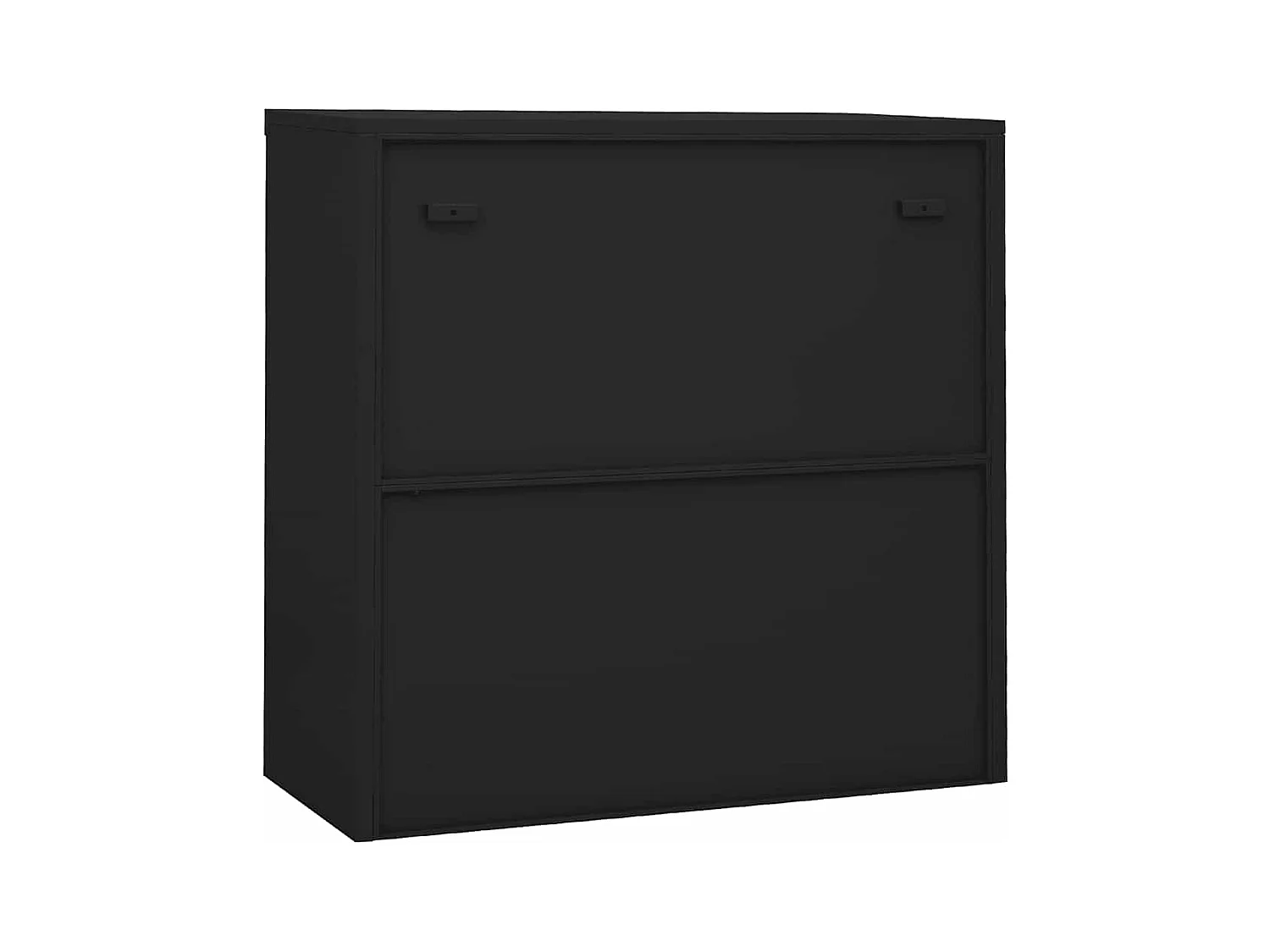 Armoire de bureau porte coulissante Anthracite 90x40x90cm Acier