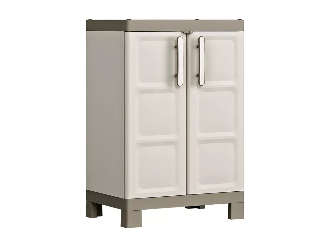 Kauf Unique Keter Lagerschrank Niedrig Excellence Beige und Taupe 97 cm