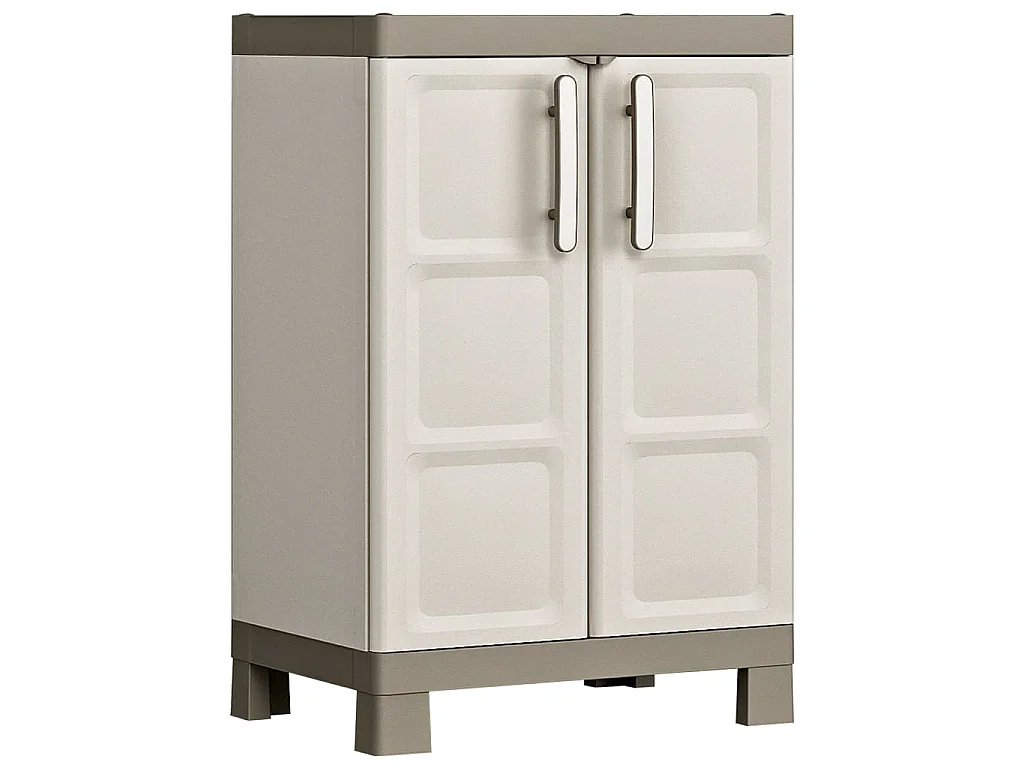 Lagerschrank Excellence Niedrig Beige und Taupe 97 cm