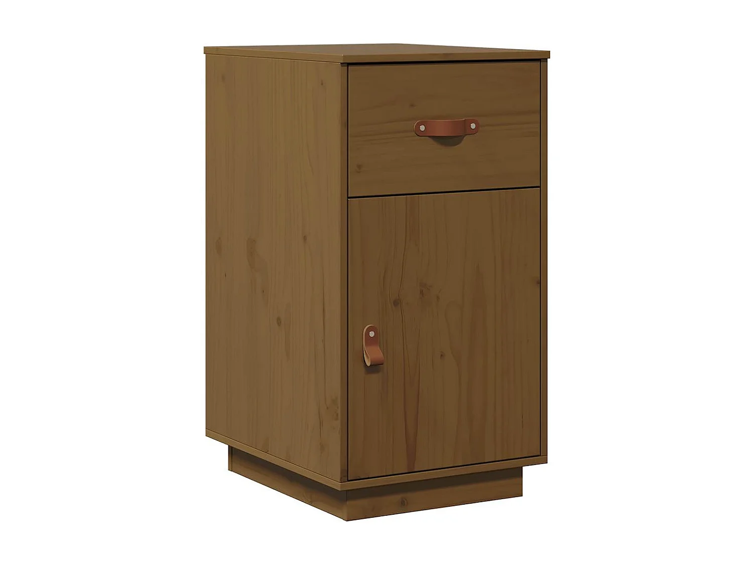 Armoire de bureau Marron miel 40x50x75 cm Bois massif de pin
