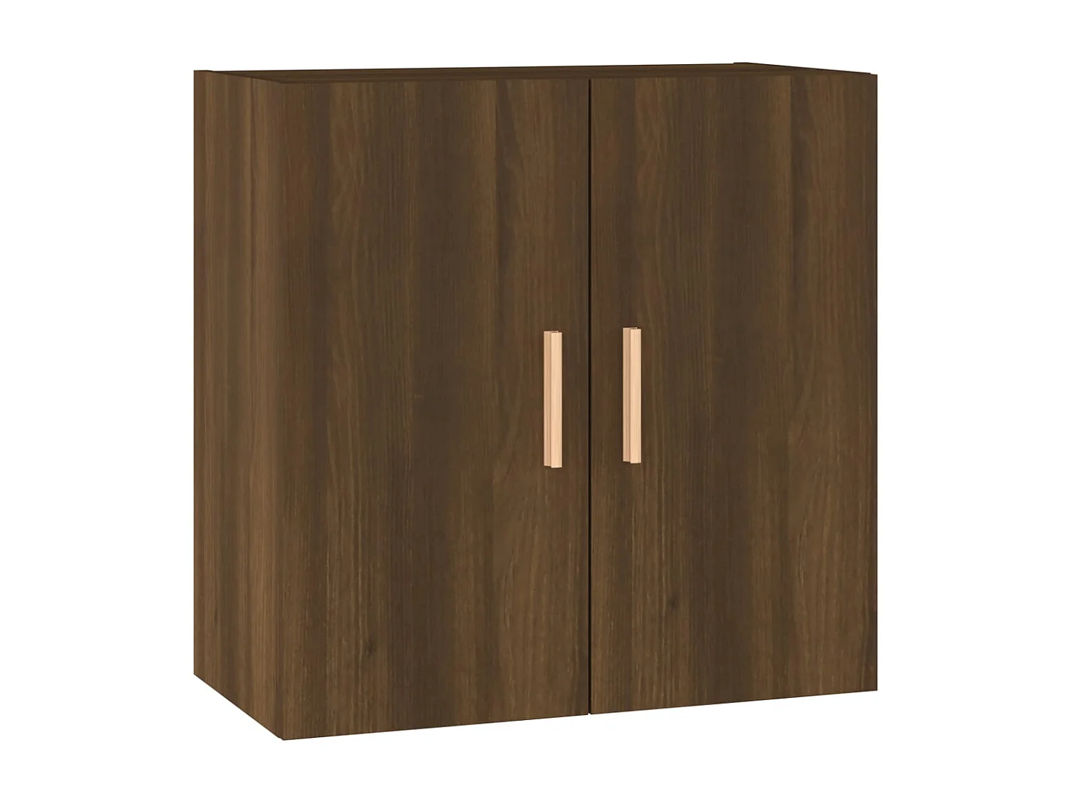 Wandkast 60x30x60 cm bewerkt hout bruin eikenkleur