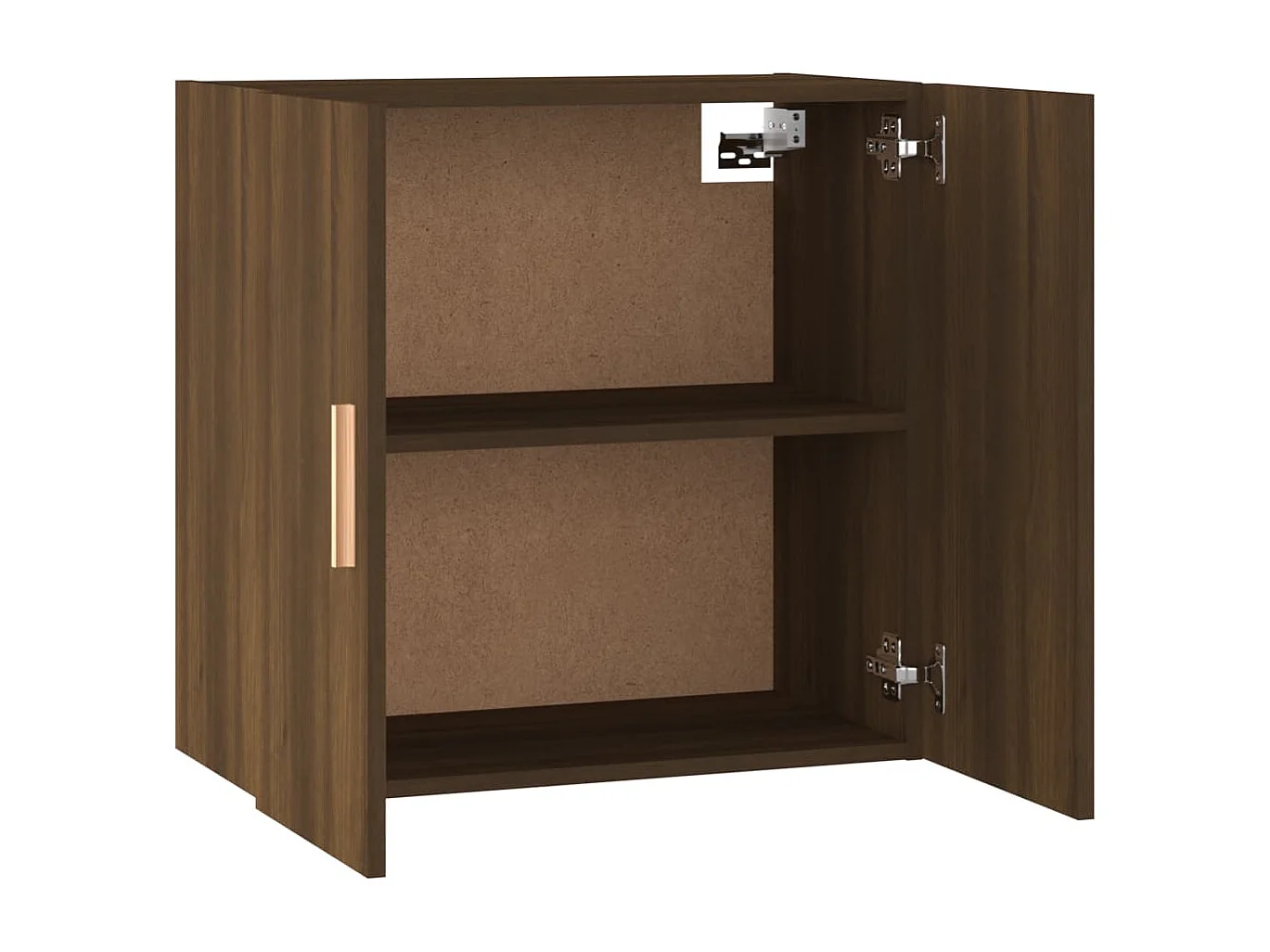 Wandkast 60x30x60 cm bewerkt hout bruin eikenkleur