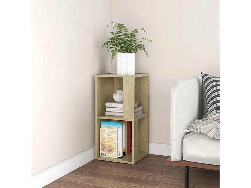 Hoekkast 33x33x67 cm bewerkt hout sonoma eikenkleurig