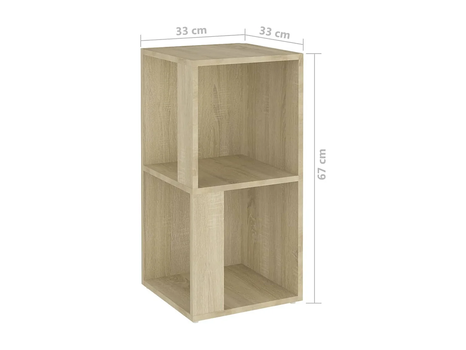 Armadio Angolare Rovere Sonoma 33x33x67 cm in Truciolato