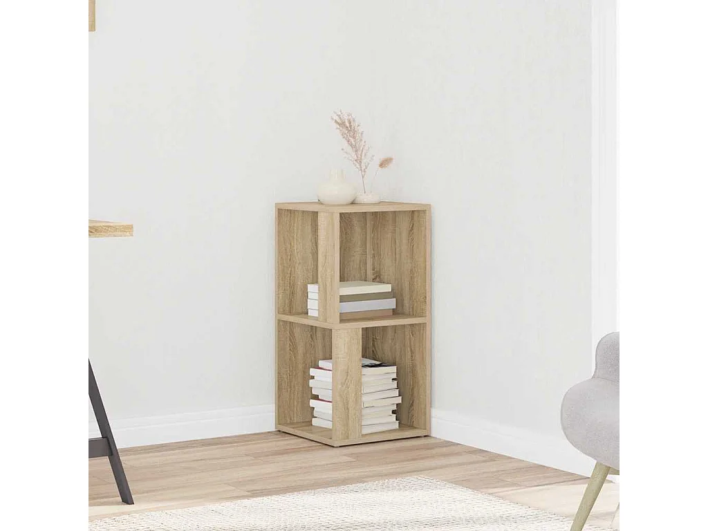 Mueble de esquina madera contrachapada roble Sonoma 33x33x67 cm