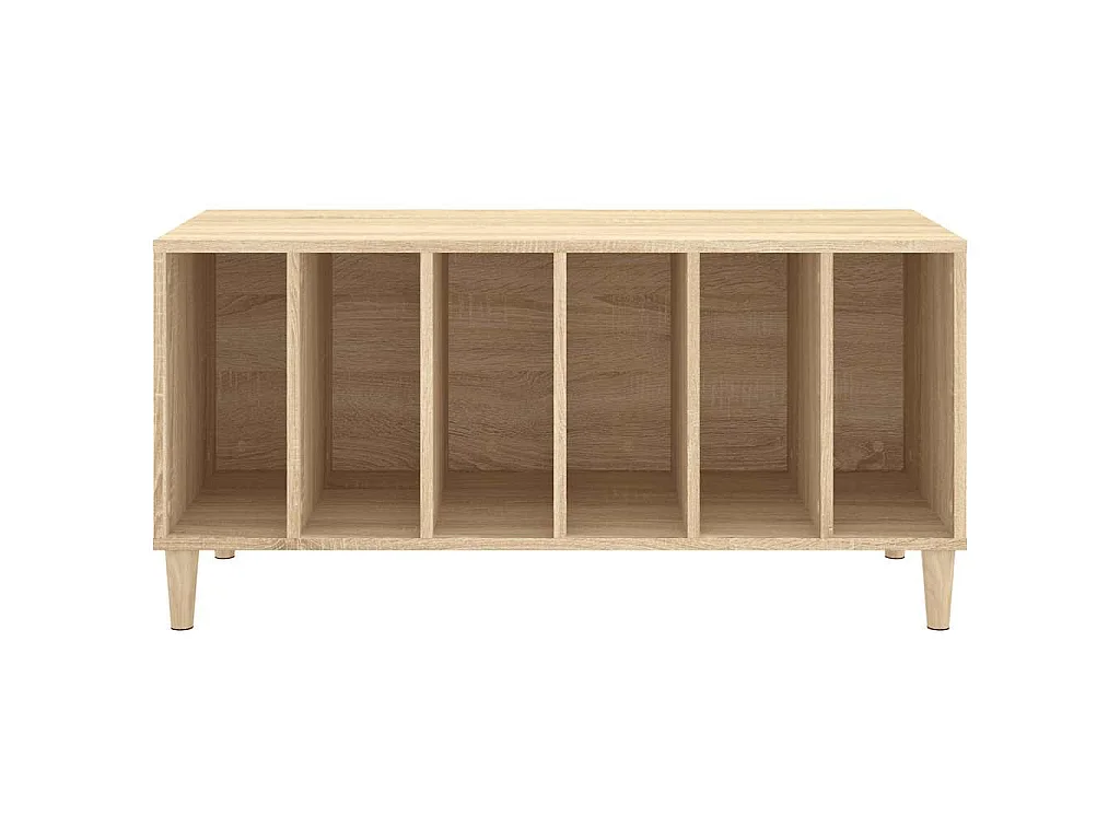Platenkast 100x38x48 cm bewerkt hout sonoma eikenkleurig