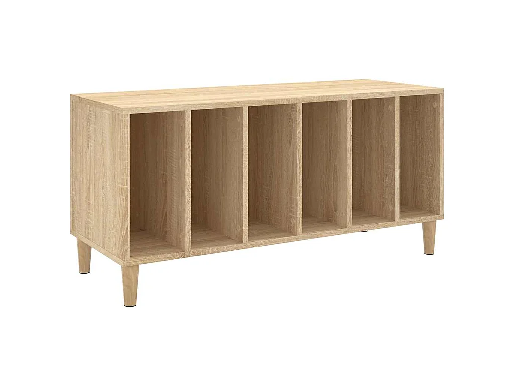 Mueble discos madera contrachapada roble Sonoma 100x38x48 cm