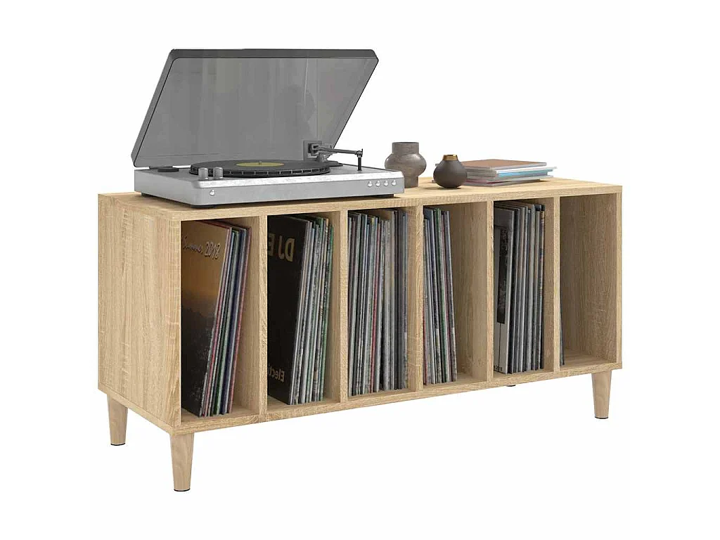 Armoire à disques chêne sonoma 100x38x48 cm bois d'ingénierie