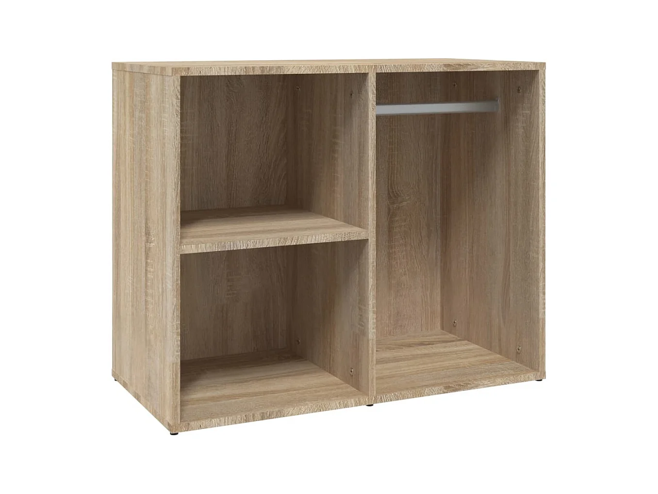 Kledingkast 80x40x65 cm bewerkt hout sonoma eikenkleurig