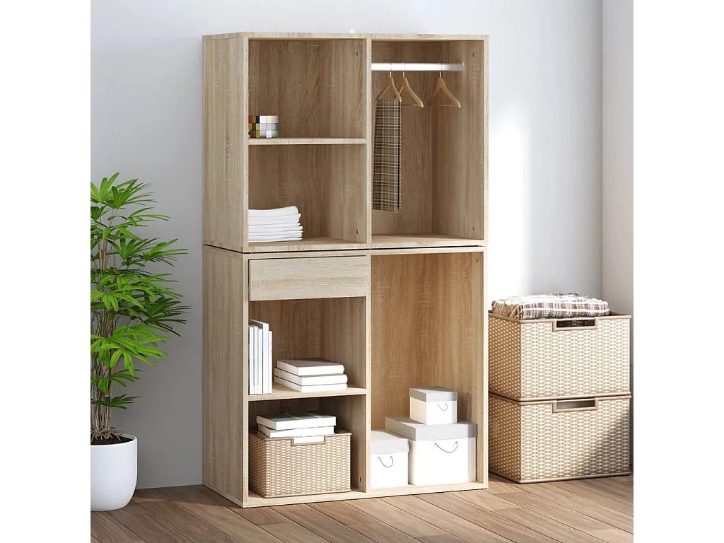 Armoire de dressing Chêne Sonoma 80x40x65 cm Bois d'ingénierie