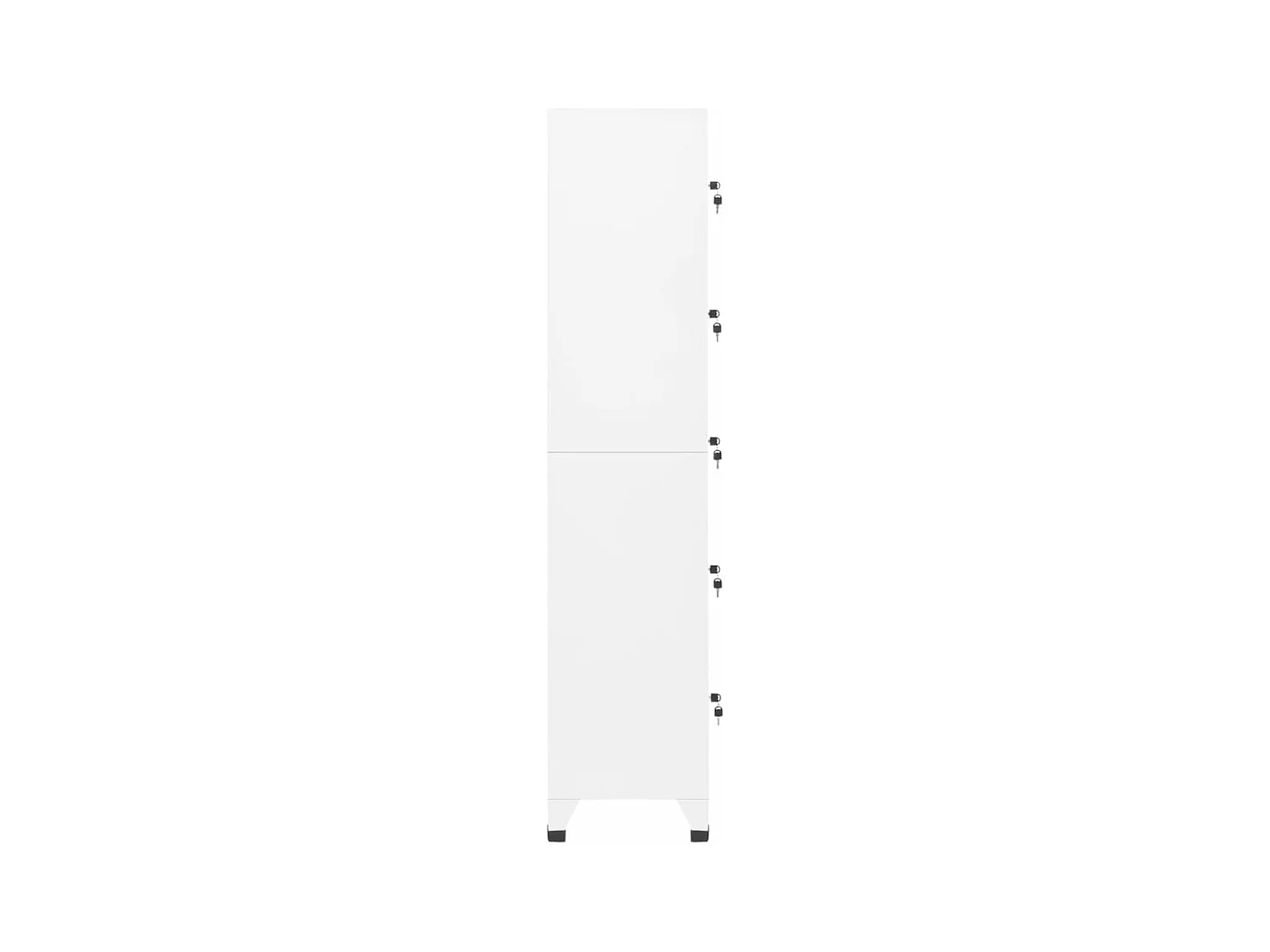 Lockerkast 38x40x180 cm staal wit