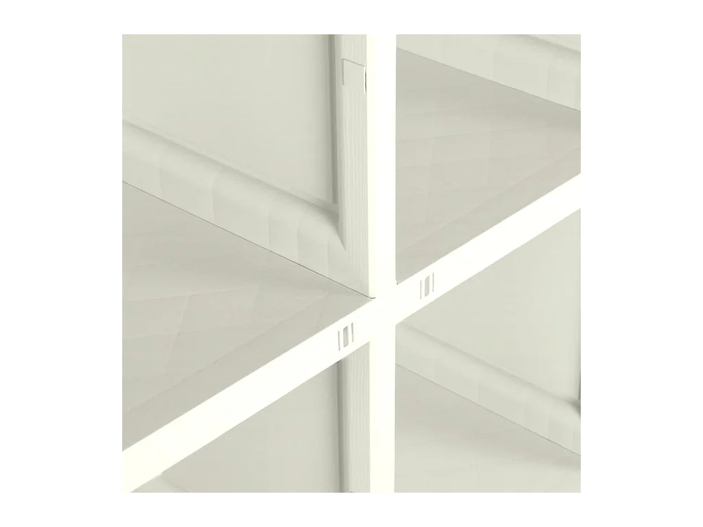 Armoire plastique 79x43x125 cm design bois glace à la vanille