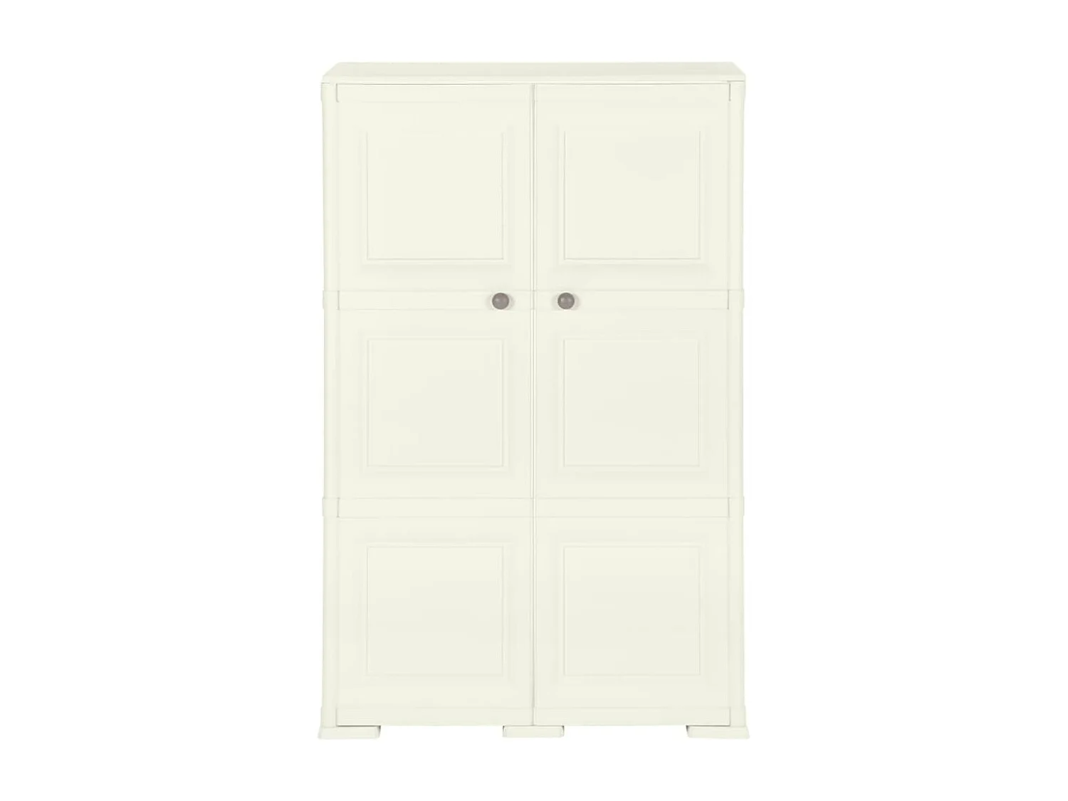 Armoire plastique 79x43x125 cm design bois glace à la vanille