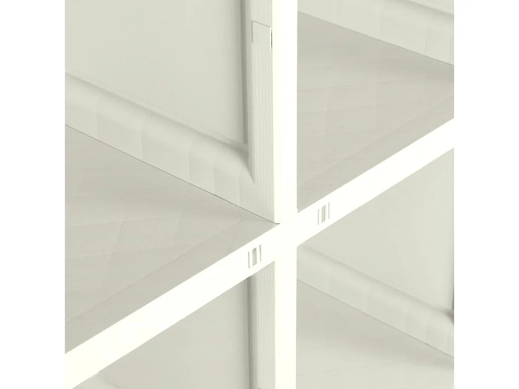 Armoire plastique 79x43x125 cm design bois glace à la vanille